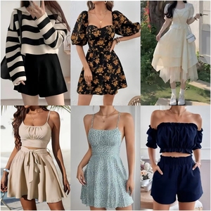 Liquidation 2023 : Vêtements pour femmes en gros – Robes décontractées, <span class=keywords><strong>T</strong></span>-shirts, emballage mixte, livraison aléatoire, stock de vêtements - Product Image 2