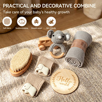 Chaussettes éducatives en bois pour bébés nouveau-nés, jouet de bain pour enfants