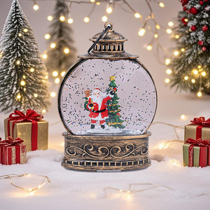 Giáng sinh đèn <span class=keywords><strong>LED</strong></span> cổ Noel trang trí nội thất Santa Pin hoạt động long lanh nước quay tuyết đèn <span class=keywords><strong>LED</strong></span> - Product Image 4