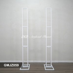 DKB Wholesale Large Size Metal Circle <b>Balloon</b> Artificial Minimalist Metal Standing Frame Decorative Display Stand <b>White</b> - Product Image 3