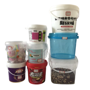 Food Grade Airtight Clear <strong>Plastic</strong> Bucket with Nuts Lid <strong>150</strong> ml to 5L Yogurt Candy Jam <strong>Drums</strong> Pails &amp; <strong>Barrels</strong> for Storage - Product Image 5