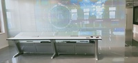 Bureau de poste de travail en métal Kesino avec Console de ville intelligente à hauteur réglable Centre de diffusion Salle de contrôle de commande Utilisation du centre commercial