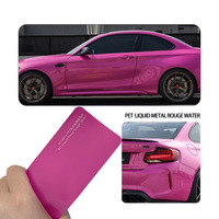 Película Protectora para Automóviles AXXPEL, Película de Cambio de Color PET para Todo el Automóvil, Extensión Especial para Protección de la Carrocería, Efecto Metal Líquido Rojo