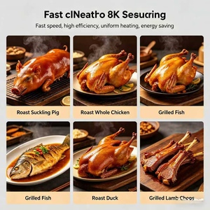 Electric Stainless Steel Tempered Glass Roasted Chicken Rotisserie <strong>Oven</strong> Commercial <strong>Cooking</strong> Equipment - Product Image 3