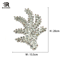 Nouveaux motifs floraux 3D faits main DIY, appliques de strass transparents personnalisées, strass en vrac, cristaux, feuilles, patchs en forme florale