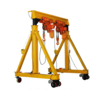 Grue portique électrique portable compacte en acier, à commande à distance, avec moteur, boîte de vitesses, roulement, capacité personnalisable, triphasée - Meilleures ventes
