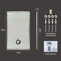 Espejo Inteligente Moderno Rectangular con Iluminación LED, Antivaho, Impermeable, con Clasificación IP65/66, Personalizable para Hoteles