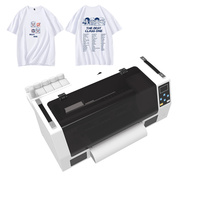 Machine d'impression numérique automatique pour t-shirts A3 33cm XP600 Imprimante DTF pour les motifs personnalisés de t-shirts Impresora