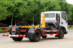 Dongfeng รถ4X2ขยะดีเซลขนาดกะทัดรัดอัตราการบีบอัดสูงรถแบบตะขอแขนเกี่ยวสำหรับการขนส่งของเสีย - Product Image 6