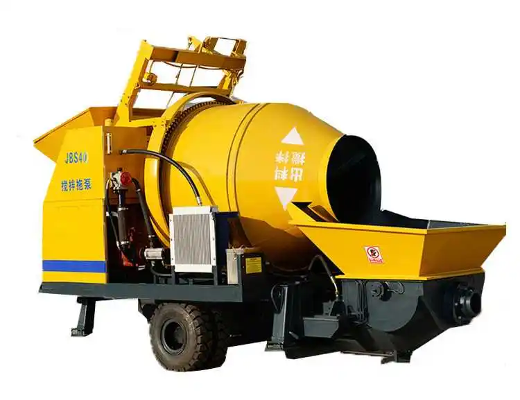 Diesel Mixer Beton dengan Pompa Menggabungkan Mesin untuk Thailand