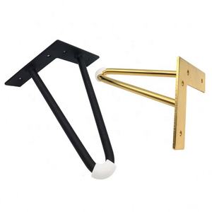 أرجل طاولة الحديثة جولة زجاج كروم الطعام القهوة أثاث معدني روز المشبك دبوس الشعر غير القابل للصدأ أرجل طاولة فولاذية أرجل طاولة الذهب لجدول - Product Image 4