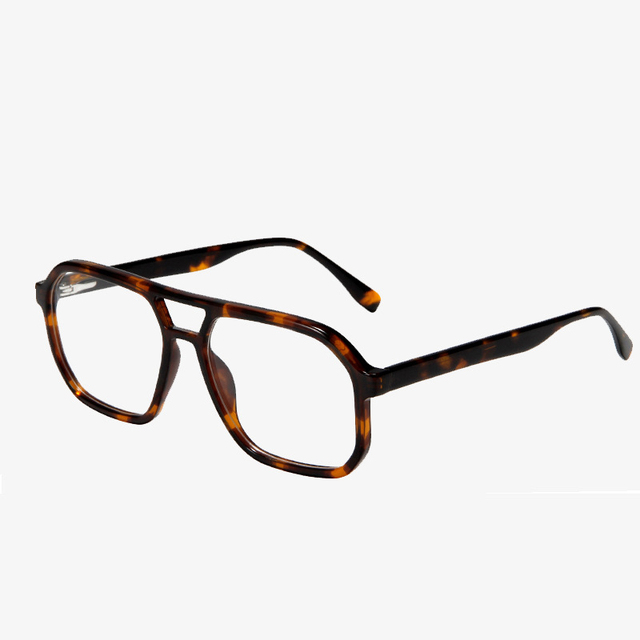 LBashades SA058 Retro Frame  Vintage Double Bridge  Eyeglasses Acetate Luxury Glasses Custom Logo Frame Optical for Women Men