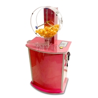IMYJOY Machine de tirage à gravité pour loterie et bingo, ensemble de jeu avec 50 balles transparentes, pour jeux de tirage en ligne