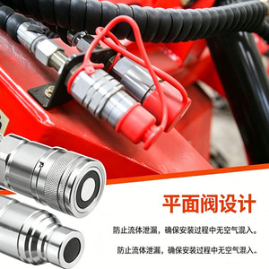Raccord rapide hydraulique pneumatique Jungong en acier au carbone ISO7241 A, filetage interne, design de valve plate zinguée - Product Image 1