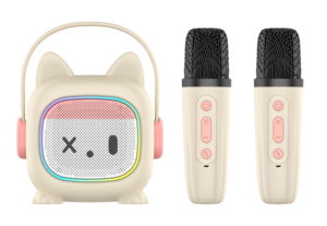 ลำโพงคาราโอเกะพกพา <span class=keywords><strong>K95</strong></span> ดีไซน์ใหม่ รูปลักษณ์น่ารัก พร้อมไฟ <span class=keywords><strong>RGB</strong></span> รองรับไมโครโฟนไร้สาย การ์ด TF และ AUX - Product Image 3