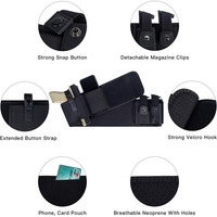 Sabuk Pinggang Berburu Neoprena dengan Cetak Logo Kustom Penuh, Kantong Senjata Tersembunyi Portabel, Tas Pinggang Taktis Outdoor