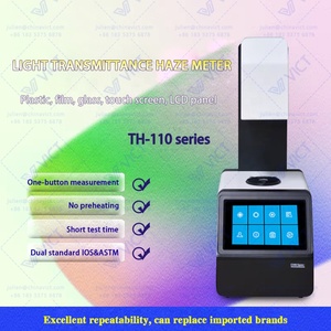 เครื่องวัดความขุ่นสี TH-100 พร้อมแผ่นนำแสง ฟิล์มพลาสติก ฝาครอบกระจก AG สำหรับตรวจวัดค่าการส่องผ่านของวัสดุ - Product Image 2