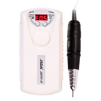 JSDA Jd101h Ponceuse à ongles professionnelle rechargeable portable 4 têtes 35W multifonctionnelle