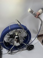 Caméra d'inspection de canalisation avec moniteur TFT 9 pouces, étanche IP68, sonde de 50 mm, câble de 60 m pour la détection des canalisations d'égout