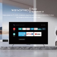 WESOPRO G2 Smart IPTV Dongle 4K Android TV Stick 2GB RAM 16GB ROM 2.4GHz 5.0GHz Wifi 6 de Doble Banda con Control Remoto BT ATV VS Fire Mi