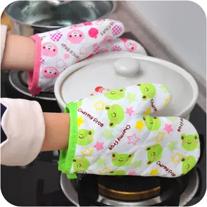 2023 Cotton Oven Glove Heatproof Microwave Oven Mitten Kitchen Cooking Thicken Gloves Insulated Non Slip Gloves Oven Mitts
