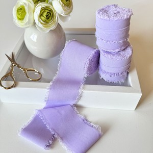 Cinta de Lino y Algodón Rústica de 4 cm x 5 m con Borde Deshilachado, para Ramos Florales y Manualidades, en Oferta - Product Image 6