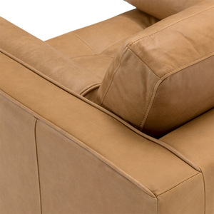 Poltrona Lounge Moderna Minimalista <span class=keywords><strong>in</strong></span> <span class=keywords><strong>Pelle</strong></span> PU con Bracciolo Singolo, Divano Monoposto Marrone Vintage per Soggiorno di Piccoli Appartamenti - Product Image 4