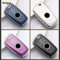 Housse de clé de voiture souple pour BMW F20 F30 G20 f31 F34 F10 G30 F11 X3 F25 X4 I3 M3 M4 1 3 5 Series Shell Fob porte-clés accessoires