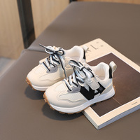 Chaussures de sport pour enfants, chaussures pour bébés à semelle souple avec empeigne en mesh tendance, chaussures de loisirs respirantes pour enfants, baskets légères pour l'extérieur