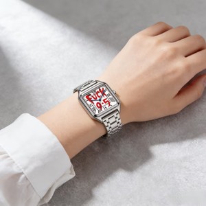 <span class=keywords><strong>Orologio</strong></span> al Quarzo Impermeabile con <span class=keywords><strong>Quadrante</strong></span> <span class=keywords><strong>Quadrato</strong></span> e Cassa in Lega, Nuovo Stile 2026, per Uomo e Donna - Product Image 3