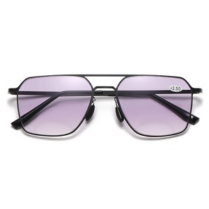 <span class=keywords><strong>Gafas</strong></span> de lectura bifocales delgadas para <span class=keywords><strong>hombre</strong></span>, <span class=keywords><strong>gafas</strong></span> de sol de doble puente a la moda + 100 + 400 lentes, <span class=keywords><strong>gafas</strong></span> antideslumbrantes para hipermetropía para lejos - Product Image 5