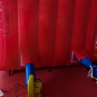 Château gonflable commercial avec toboggan 5mx3mx4m, maison de saut gonflable souple, aire de jeux extérieure idéale pour le plaisir des enfants