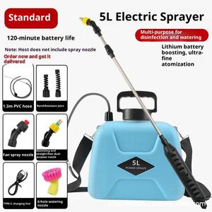 بشاش كهربائي 12 لتر بلاستيك عالي الضغط جهاز تعقيم للحدائق مع ضوابط تدفق متغيرة وخرطوم 5 أمتار - Product Image 6