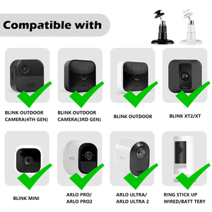 Máy ảnh Wall <span class=keywords><strong>Mount</strong></span> <span class=keywords><strong>360</strong></span> độ có thể điều chỉnh gắn <span class=keywords><strong>Bracket</strong></span> với phổ 1/4 inch vít tương thích cho Blink máy ảnh - Product Image 5