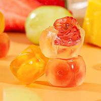 3D dierenvormige peeling gummy snoepjes, diverse fruit smaken, kauwgom snoepjes voor kinderfeestjes