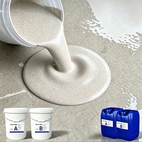Revêtement époxy coloré auto-nivelant résistant à l'usure et imperméable, effet marbre, sol liquide pour usage domestique en intérieur