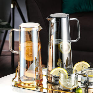 Carafe à eau froide domestique, théière grande capacité, carafe à eau froide, théière à fleurs, carafe à jus de luxe léger - Product Image 4