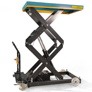 Mini chariot de <span class=keywords><strong>table</strong></span> élévatrice à ciseaux hydrauliques 4M Plate-forme mobile manuelle de tables élévatrices - Product Image 4