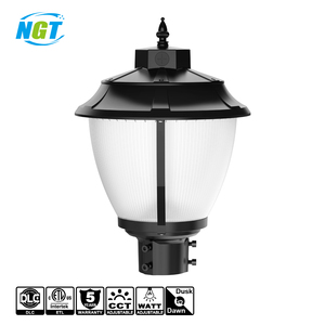 NGT Post Lights Street Light Outdoor IP65 Waterproof 3CCT 3Wattage Dusk to Dawn Pole Light for Garden Yard Driveway Porch Patio - Product Image 1