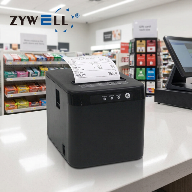 ZYWELL 3 Inch USB+LAN Event 80 mm Ticket Thermal Printer POS Machine Small Thermal Receipt Printer