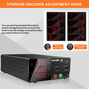 KUAIQU R-SPS1530 450 Вт лабораторный источник постоянного тока с высоким энергопотреблением 15 В 30 А с защитой от включения/выключения 4-значный дисплей для электронного теста - Product Image 6