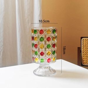 Vase en verre transparent de style européen de 18 cm, vase minimaliste pour fleurs aquatiques, ornement de bureau pour le salon, décoration intérieure - Product Image 6