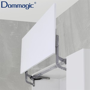 Supporto per porta a soffietto sistema di montaggio per porta dell'armadio da cucina molla a Gas lunghezza regolabile supporto per porta di sollevamento D5019 - Product Image 1