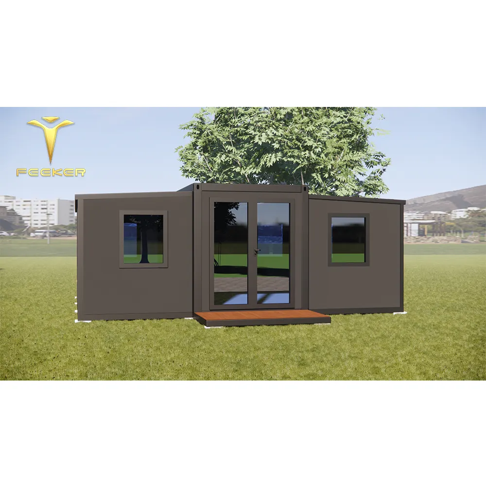 Özel konteyner ofis 40 Feet evler genişletilebilir tuvalet yurt