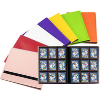 Album de cartes personnalisé de qualité supérieure à 9 pochettes, 360 cartes, album de cartes à collectionner, dossier à chargement latéral, cartes de jeu TCG, cartes de sport avec sangle rouge