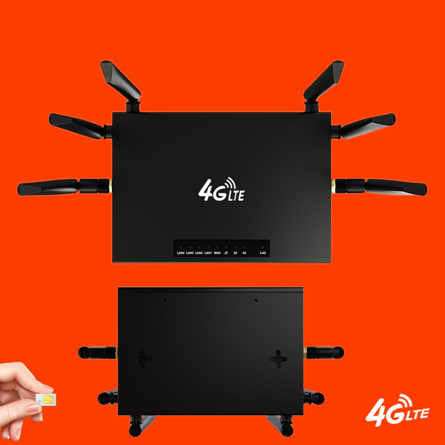 High Speed Intelligent Router Cpe 4g Wireless Wifi Router with Sim Card Slot Mt7628a+mt7612e Router Wifi Wireless 4g Cpe