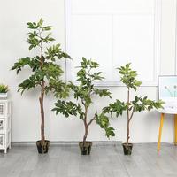 Nouveau design artificiel feuilles plantes artificielles en plastique bonsaï vente d'arbres pour la décoration d'intérieur