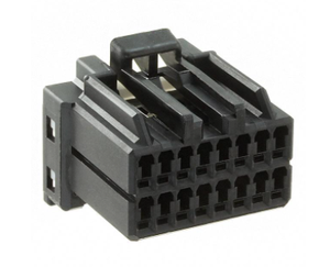 Adattatore Connettore Automobilistico Femmina <span class=keywords><strong>a</strong></span> <span class=keywords><strong>16</strong></span> Pin Zhongzhi 175966-2, Materiale PBT, Nero, 21*21.5*11.8mm - Product Image 3