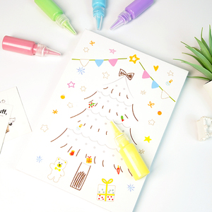 Set di Giocattoli Creativi Fai-da-Te per Arte a Raschiatura - <span class=keywords><strong>Albero</strong></span> di Natale per Bambini, Materiale Cartaceo Unisex - Product Image 4