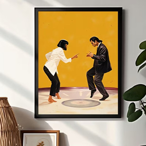 Peinture sur toile personnalisée <span class=keywords><strong>de</strong></span> grande taille pour couple dansant moderne, pour la vente en gros, art mural abstrait <span class=keywords><strong>de</strong></span> danse <span class=keywords><strong>de</strong></span> salon, décoration murale <span class=keywords><strong>de</strong></span> danseur - Product Image 2